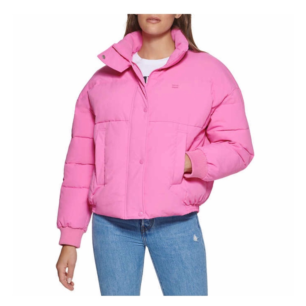 Levi’s pink puffer jacket